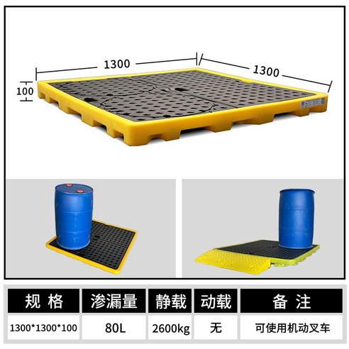 드럼 오일 파레트 트레이 누수 방지 깔판 지게차 운반, A(상세이미지 하단 참고), 1개