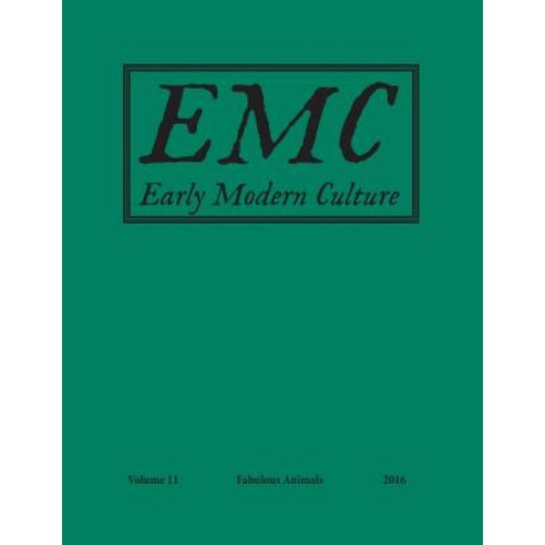 (영문도서) Early Modern Culture: Vol. 11 Paperback, Clemson University Press, English, 9781949979114