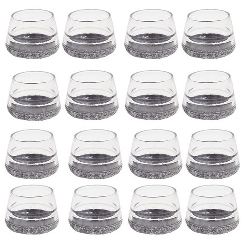 HK.sell 심플 실리콘 체어슈즈 16P, 16개, 그레이