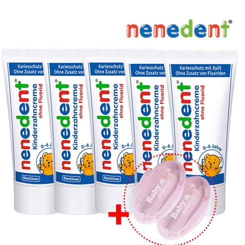 네네덴트 무불소 어린이 치약, 50ml, 5개