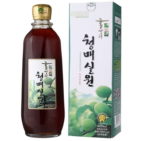 홍쌍리 매실 청매실원 매실발효액 매실엑기스 매실청, 1개, 600ml