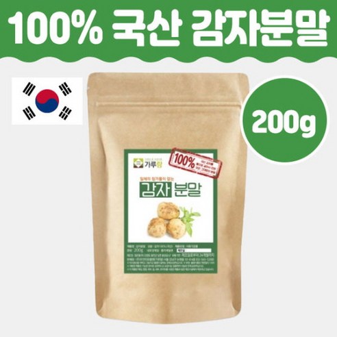 100% 국산 감자 생감자 분말 가루 200g, 1개