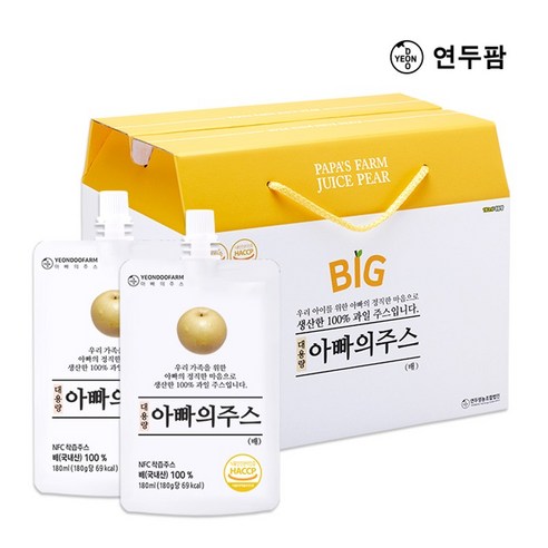 [연두팜] BIG 아빠의주스 도라지배즙 대용량 30개입, 없음, 1개, 180ml