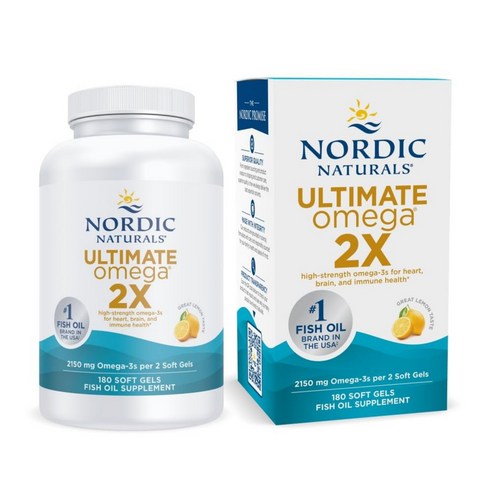 Nordlc Naturals 오메가2X 레몬맛 헤링오일 180캡슐, 180정, 1개, 1개, 180회분