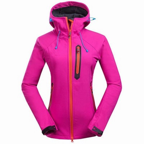 중고스노우보드 여자를위한 열 Softshell 스키 재킷 야외 Windproof 스노우 보드 스키 재킷 하이킹 스포츠, 04 Rose Red_02 M