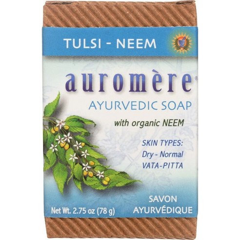 Auromere 아유르베딕 비누, 78g, 1개