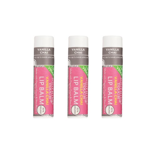 수딩터치 립밤 7g, 3개, Vanilla Chai