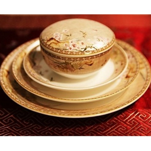 자연의 아름다움을 담은 식탁, 한국도자기 사군자 단반상기