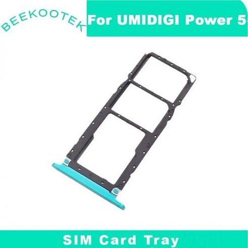 UMIDIGI Power 5 카드 트레이 SIM Sim 슬롯 홀더 수리 용 POWER Phone, 한개옵션1, 02 green