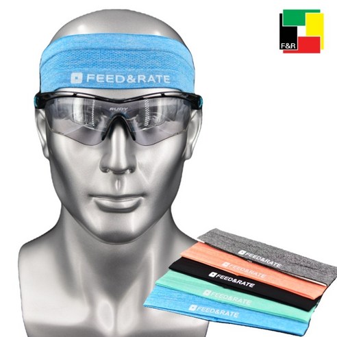 FEED&RATE 스포츠 헤어밴드 마라톤 트레일러닝 울트라마라톤 땀흘림방지 헤드밴드, 그레이