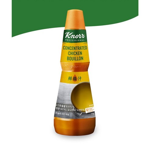 Knorr 크노르 치킨부용 치킨스톡 치킨 농축액 1kg, 3개