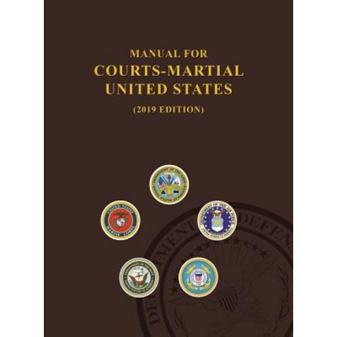 Manual for Courts-Martial United States 2019 edition Hardcover, Desert, English, 9789563101195