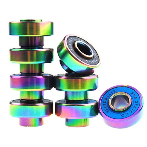 Monland 스케이트 보드 부품 베어링 전문 더블 롤러 롱 ABEC-9 스피드, 여러 가지 빛깔의