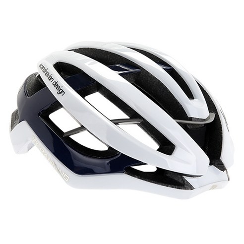 랭킹 자전거 헬멧 크리스 아시아핏 경량헬멧, 2.0화이트/다크네이비