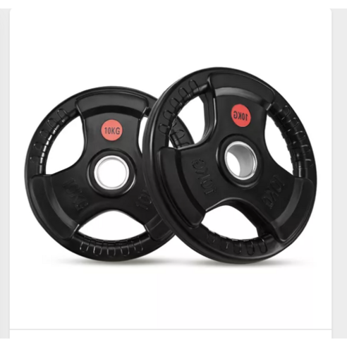 홈짐 헬스 중량 고무 원판 바벨 덤벨 원판 50mm 바벨 플레이트 중량 원판 2.5-25KG, 1개, 블랙, 20kg
