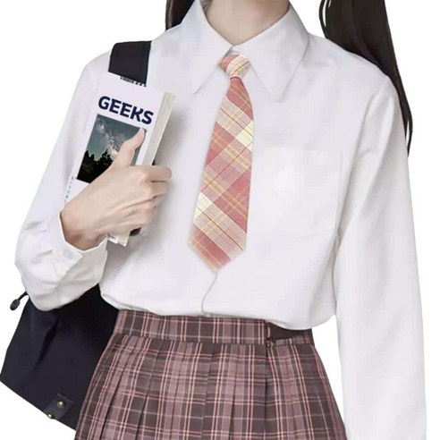 교복 체크 자동 넥타이 옐로우 여성넥타이 남자넥타이 남친선물 남성넥타이 일반넥타이 넥타이매는법 패션넥타이