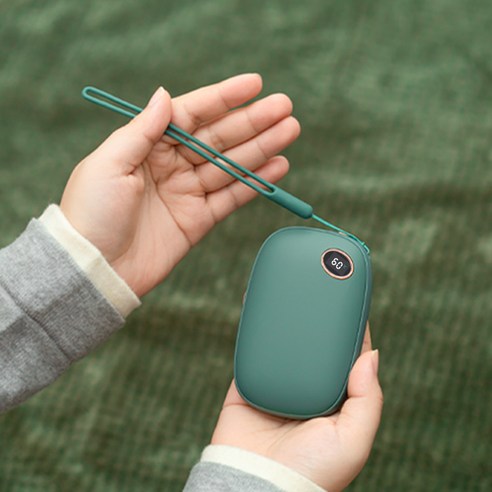 파인큐브 보드라운 양면 10000mAh 손난로 충전 보조배터리 HW-100