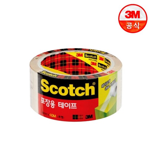 3M 포장용 리필 3650 투명 테이프, 4개