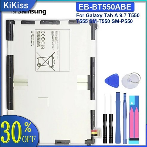 한 갤럭시 호환 탭 A 9.7 인치 SM-T550 SM-P550 SM-T555 SM-T555C SM-P351 6000mAh EB-BT550ABE 태블릿 배터리