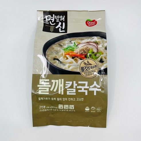 동원 면발의신 들깨칼국수 258g(2인분), 258g, 3개