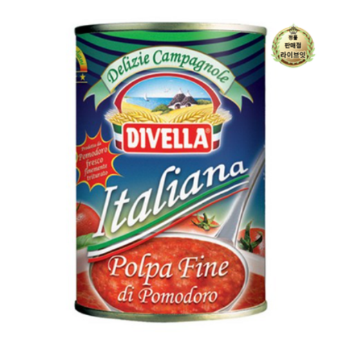 디벨라 DIVELLA 토마토통조림 400g, 1개