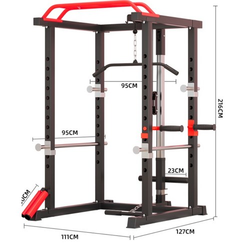 홈짐랙 파워랙 헬스장랙 스미스머신 파워렉 세트 운동기구, 8002 갠트리 + 100KG 환경 보호 바벨