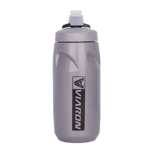 ANKRIC 물컵 산악 자전거 스포츠 주전자 야외 타고 주전자 압출 방지 플라스틱 물 컵 FDA 인증, 회색