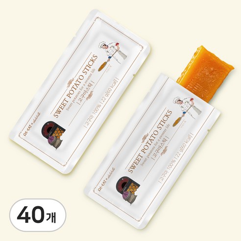 리잇 고구마스틱, 40개, 22g