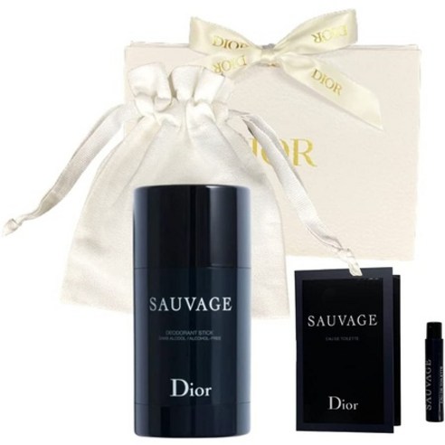 일본직발송 6. DIOR(ディオール) 【세트품】DIOR 디올 소바쥬 퍼퓸 바디 스틱 데오도란트 스틱 75G + 소바, One Size, One Color, 1개