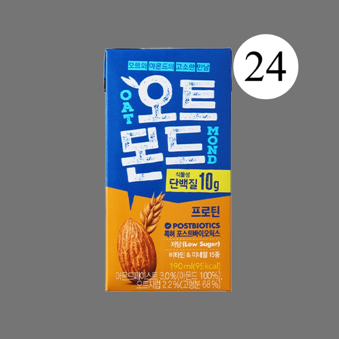 오트몬드 프로틴, 190ml, 48개