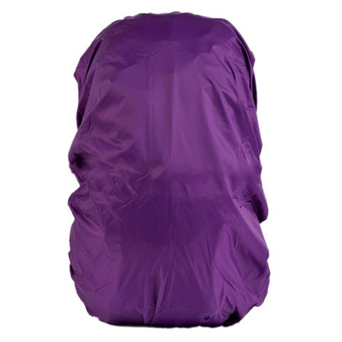 방수 야외 캠핑 하이킹 배낭 가방 먼지 비 커버, 보라색, 한 사이즈, 나일론