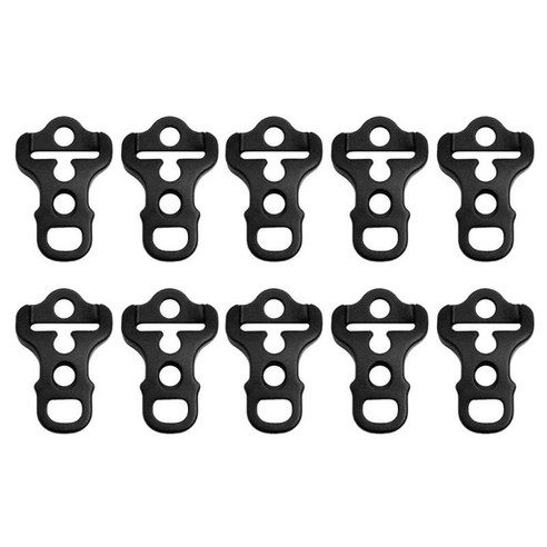 10Pcs 캠핑 텐트 Guyline 코드 로프 천막 텐트 캐노피 바람 로프 패스너, 블랙, 플라스틱
