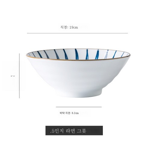 DFMEI 아이디어 핸드페인팅 유약 도자기 그릇 가정용 접시 그릇, DFMEI 난초 7.5인치 테이퍼볼