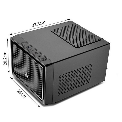 스타일과 실용성을 겸비한 블랙 패션 미들타워 PC 케이스