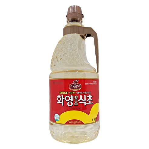 대상 쉐프원 화영 양조식초, 1.8L, 2병 업소용식초 대상 쉐프원 화영 양조식초, 1.8L, 2병 업소용식초