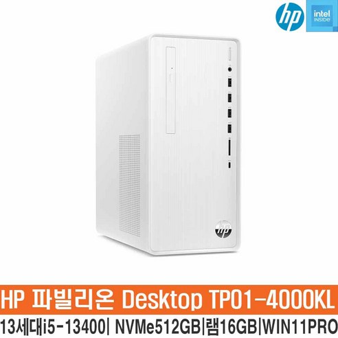 SM HP파빌리온 TP01-4000KL-WIN11_인텔13세대 i5-13400_SSD512GB_램16GB_윈도우11프로/HP컴퓨터/데스크탑/컴퓨터/SITM, 16GB