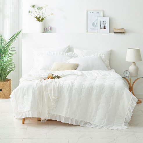 더위를 극복하고 시원하고 편안한 잠자리를 위한 고품질 냉감 쿨 차렵이불 세트