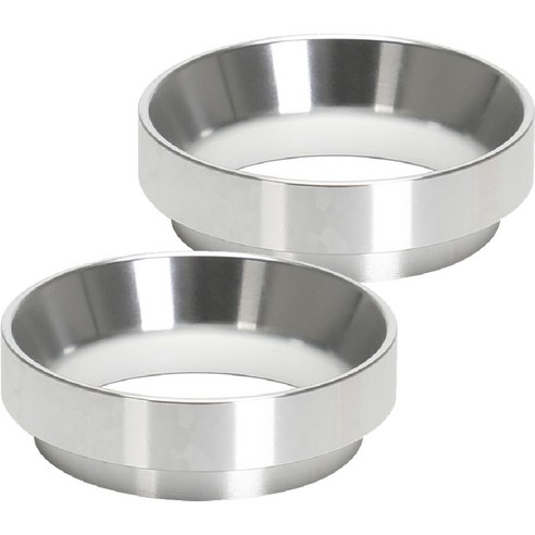 MOJAE 알루미늄 마그네틱 커피 파우더 링 51mm, 2개, Silver