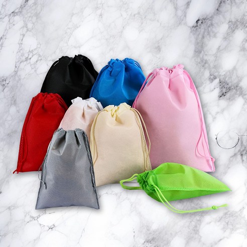 부직포 신발 정리 더스트백 복주머니 선물포장 정리함 수납 가방 보관 주머니 여행 파우치