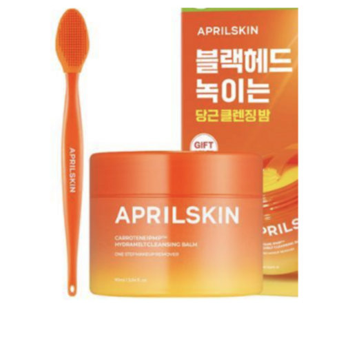 에이프릴스킨 캐로틴 클렌징 밤 I 코칫솔 증정 기획 I APRILSKIN 캐로틴 멜팅 클렌징 밤 I 최신제조 +스토어샘플증정, 1개, 90.1ml