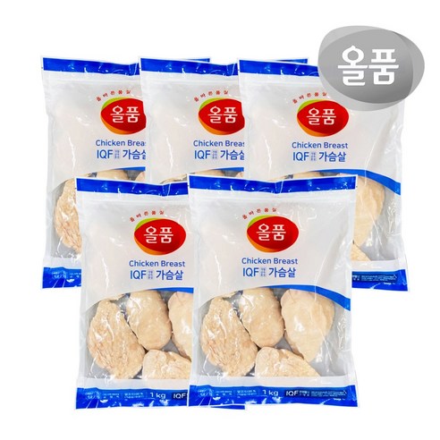 올품 IQF 통 닭가슴살 1kg x 2봉, 2개