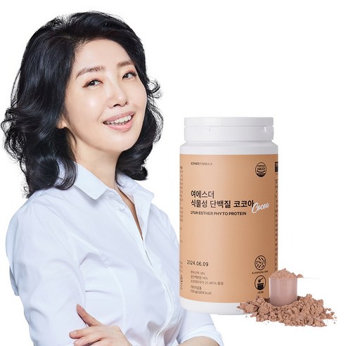 여에스더 식물성 단백질 코코아 비건 인증, 700g x 1통, 700g