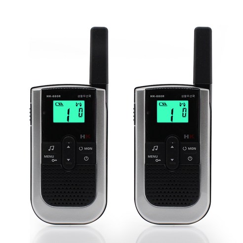 초경량 생활무전기 HK-880R 2대 풀세트 매장 미용실 병원 치과 (HK-880), 1개