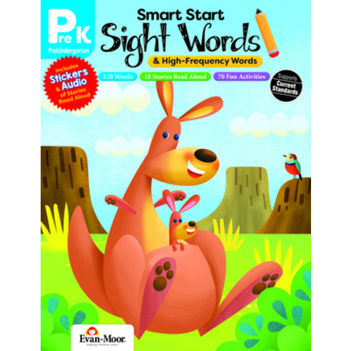(영문도서) Smart Start: Sight Words Grade Prek Paperback, Evan-Moor Educational Publi..., English, 9781645140863
