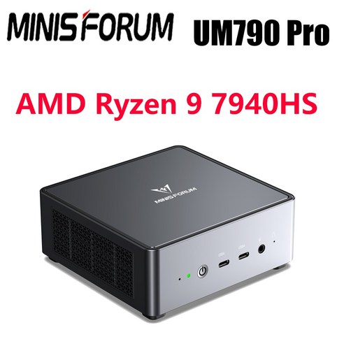 FITRADE MINISFORUM 게이머 컴퓨터 미니 PC UM790 프로 AMD 라이젠 9 7940HS 윈도우 11 프로 D, 02 DDR5 16GB 512GB SSD_04 EU, 02 DDR5 16GB 512GB SSD_04 EU, 04 EU