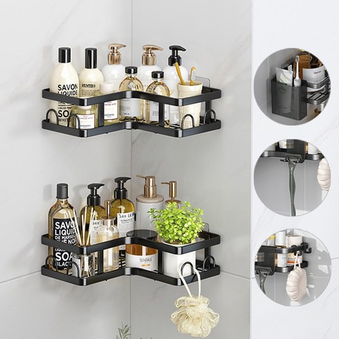 기능성과 미를 겸비한 VEESHOON 욕실선반: 정리와 스타일의 완벽한 조화