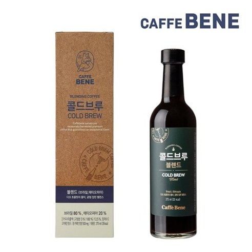 카페베네 콜드브루, 375ml, 1개, 단일옵션, 1개