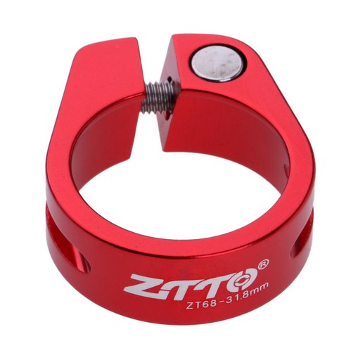 자전거 시트 포스트 클램프 초경량 잠금 자전거 시트 포스트 클립, 1개, 31.8mm red, 단일
