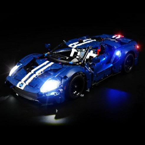 레고테크닉 레고스타워즈 레고프렌즈 파워정품 Rorliny LED Light Kit for Lego Technic 2022 Ford GT 42154 Car Model Kit Lig, Basic version