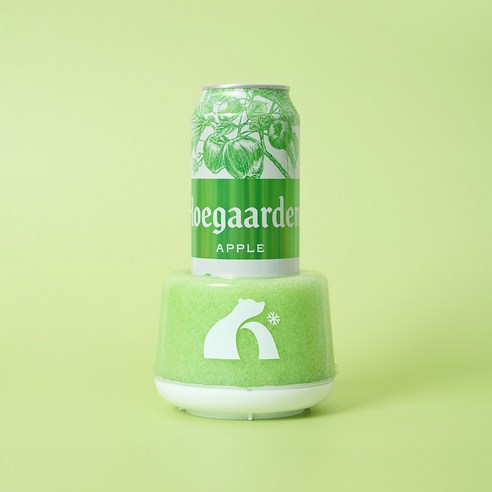 늘시 맥주캔쿨러 쿨보틀 칠러 시원하게 마시는 맥주 소주 음료, 1개, 그린
